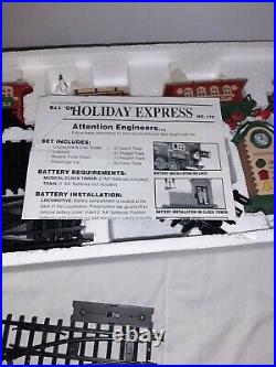 New Bright THE HOLIDAY EXPRESS # 178 Train Set 4 Car Christmas Train IN BOX