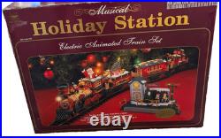 New Bright The Holiday Station 2001 Animated Train Set Model #385