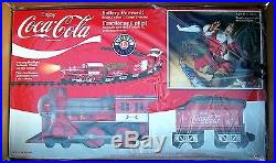 New Coca Cola Lionel Christmas Holiday Train Set G Scale +battery Pack & Charger