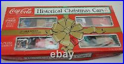New Coca-Cola O Scale Christmas Train Car Set 1994 Historical Limited Edition