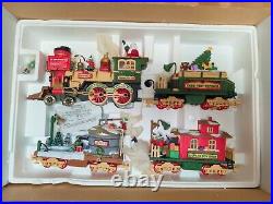 New Dillard's 4 Piece Train Set G Scale In Open Box Complete Christmas Tracks