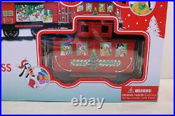 New Disney Mickey Mouse Holiday Express 36 Pc Collectors Christmas Train Set