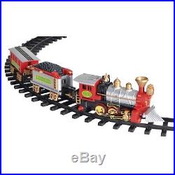 New Light Sounds ANIMATED CHRISTMAS TRAIN SET Holiday Decoration Mounts in Tree