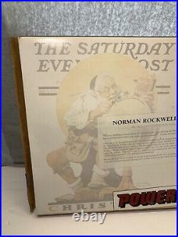 New Sealed Life Like Trains Set Rare Norman Rockwell Post Christmas Complete