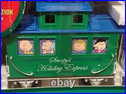 New Snoopy's Holiday Express Battery Operated Christmas G Scale Train Set