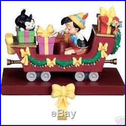 Nib Disney Shopping Christmas Train Stocking Holder Set Of 4 Dumbo Mickey Dwarfs
