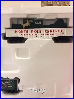 North Pole Central Christmas Train set 6-30068, no trqack or transformer