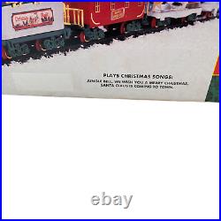 North Pole Christmas Express Animated Train Set Plays Christmas Carols Rare