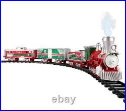 North Pole Express Battery O Gauge Toy Train Set with Remote, Locomotive, Train