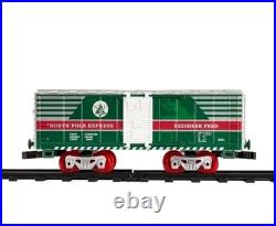 North Pole Express Battery O Gauge Toy Train Set with Remote, Locomotive, Train