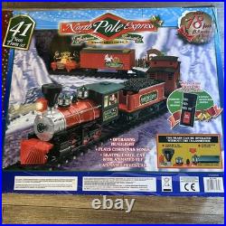 North Pole Express Train Set Musical Elf Version Wireless Remote 18ft Track