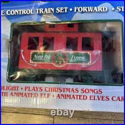 North Pole Express Train Set Musical Elf Version Wireless Remote 18ft Track