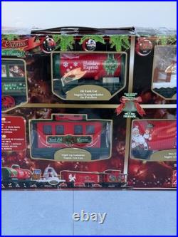 North Pole Express Train Set Wireless Remote Lights & Sounds Complete By EZTEC