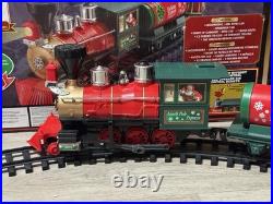North Pole Express Train Set Wireless Remote Lights & Sounds Complete By EZTEC