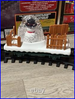 North Pole Express Train Set Wireless Remote Lights & Sounds Complete By EZTEC