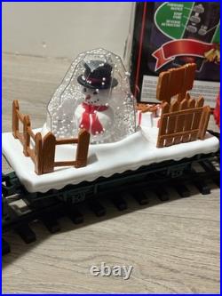 North Pole Express Train Set Wireless Remote Lights & Sounds Complete By EZTEC