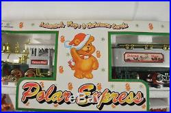 North Pole Shop Animated Reindeers Bears Polar Express Train Christmas Set 5302