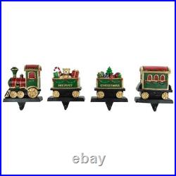 Northlight Set of 4 Merry Christmas Train Stocking Holders 5 Northlight Set of 4 Merry Christmas Train Stocking Holders 5