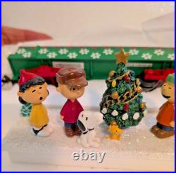 Peanuts Christmas Express Train Car Hawthorne Village Caroling at the Tree COA Peanuts Christmas Express Train Car Hawthorne Village Caroling at the Tree COA