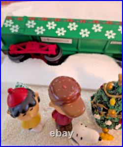 Peanuts Christmas Express Train Car Hawthorne Village Caroling at the Tree COA