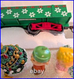 Peanuts Christmas Express Train Car Hawthorne Village Caroling at the Tree COA
