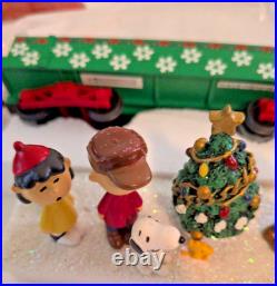 Peanuts Christmas Express Train Car Hawthorne Village Caroling at the Tree COA Peanuts Christmas Express Train Car Hawthorne Village Caroling at the Tree COA