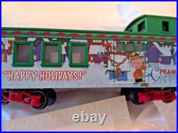 Peanuts Christmas Express Train Car Hawthorne Village Happy Holidays Caboose COA
