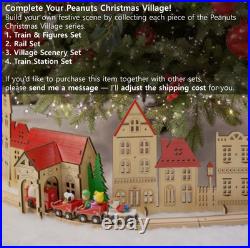 Peanuts Christmas Village Peanuts Toy Train Set Motorized with Figures Peanuts Christmas Village Peanuts Toy Train Set Motorized with Figures