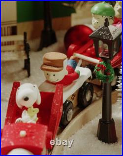 Peanuts Christmas Village Peanuts Toy Train Set Motorized with Figures