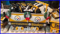 Pittsburgh Steelers NFL Danbury Mint Christmas Express train set complete set