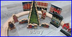 Polar Express Wooden Christmas Train Set Lionel Imaginarium Fits Thomas/Brio