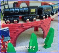 Polar Express Wooden Christmas Train Set Lionel Imaginarium Fits Thomas/Brio