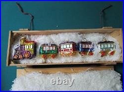 Polonaise Poland Christmas Ornaments Glass In Original New Wooden Box Pick1