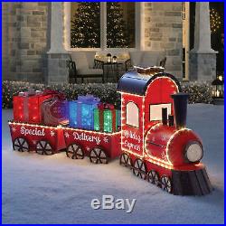 Pre-Lit LED Vintage Christmas Holiday Express 80 Outdoor Train Set Yard Decor