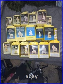 Precious moments Train Set Complete 18 Piece Set Clown Baby 1-16 With Boxes