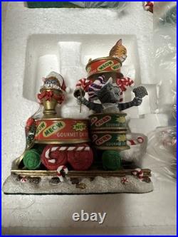 RARE Danbury Mint The Christmas Cat Express Holiday Train Set Of 6 NEW RARE Danbury Mint The Christmas Cat Express Holiday Train Set Of 6 NEW