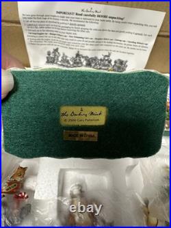 RARE Danbury Mint The Christmas Cat Express Holiday Train Set Of 6 NEW