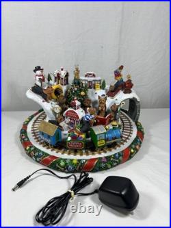 (RARE) Danbury Mint Yorkie Dog Christmas Tree Wonderland Train Set RETIRED