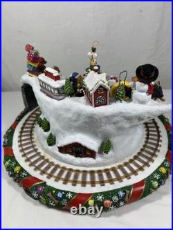 (RARE) Danbury Mint Yorkie Dog Christmas Tree Wonderland Train Set RETIRED