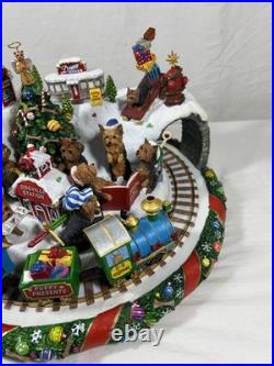 (RARE) Danbury Mint Yorkie Dog Christmas Tree Wonderland Train Set RETIRED