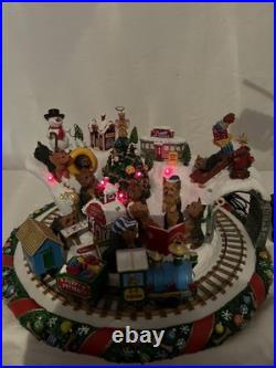 (RARE) Danbury Mint Yorkie Dog Christmas Tree Wonderland Train Set RETIRED