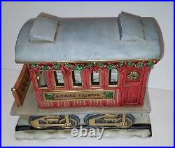 RARE Lillian Vernon Christmas Lighted Ceramic Train Set withPeople MIB