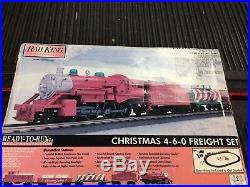 Rail King MTH Electric Train- O Gauge 4-6-0 Christmas Freight Set