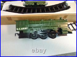 Rare 70's Christmas Train ZAYRE dept? Vtg Old Stock Military Train Set? 8325M