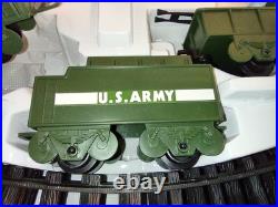 Rare 70's Christmas Train ZAYRE dept? Vtg Old Stock Military Train Set? 8325M