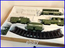Rare 70's Christmas Train ZAYRE dept? Vtg Old Stock Military Train Set? 8325M