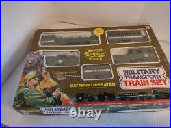 Rare 70's Christmas Train ZAYRE dept? Vtg Old Stock Military Train Set? 8325M