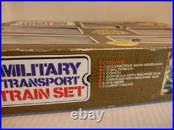 Rare 70's Christmas Train ZAYRE dept? Vtg Old Stock Military Train Set? 8325M