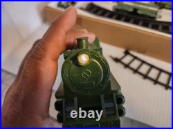 Rare 70's Christmas Train ZAYRE dept? Vtg Old Stock Military Train Set? 8325M