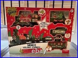 Rare Grinch Ruz Holiday Express 36pc Christmas Train Set Collectors Edition 20ft